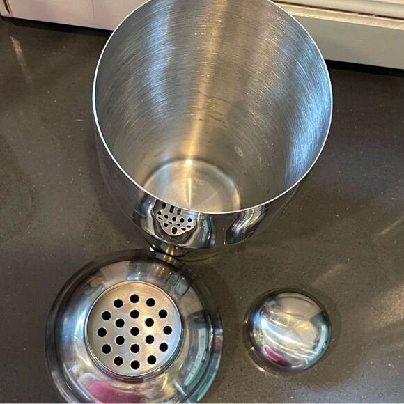 Cocktail shaker chrome polish stainless steel drink mixer - Picture 3 of 6